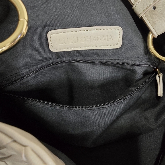 lulu dharma Bags Lulu Dharma Classic Neutral Beige Woven Tote